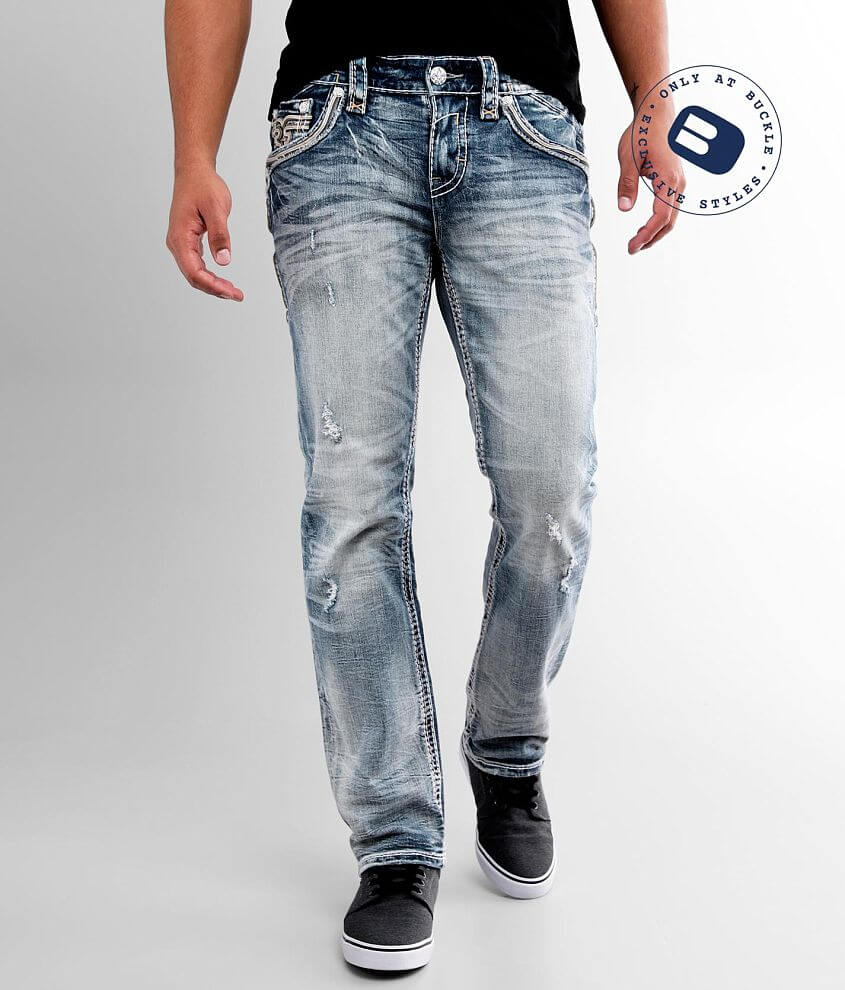 Rock Revival Bluejay Straight Stretch Jean front view