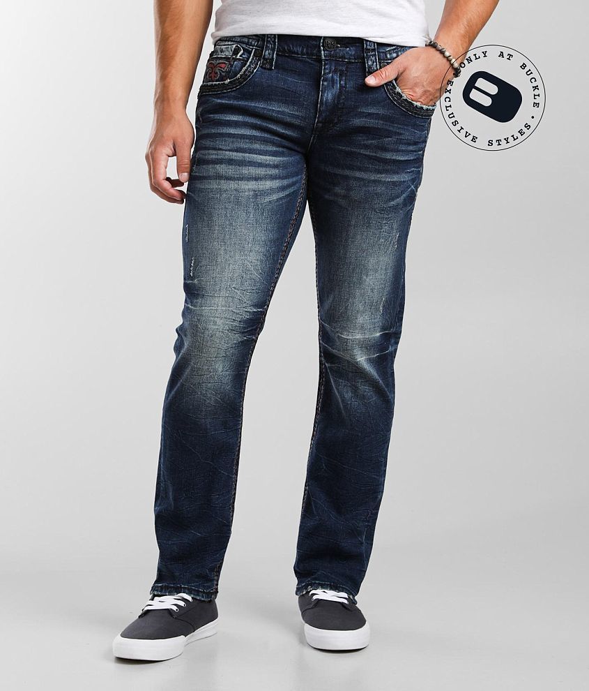Rock Revival Jaser Straight Stretch Jean front view