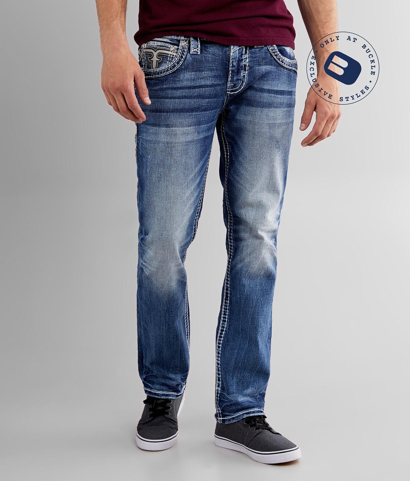 relaxed fit men rock revival jeans