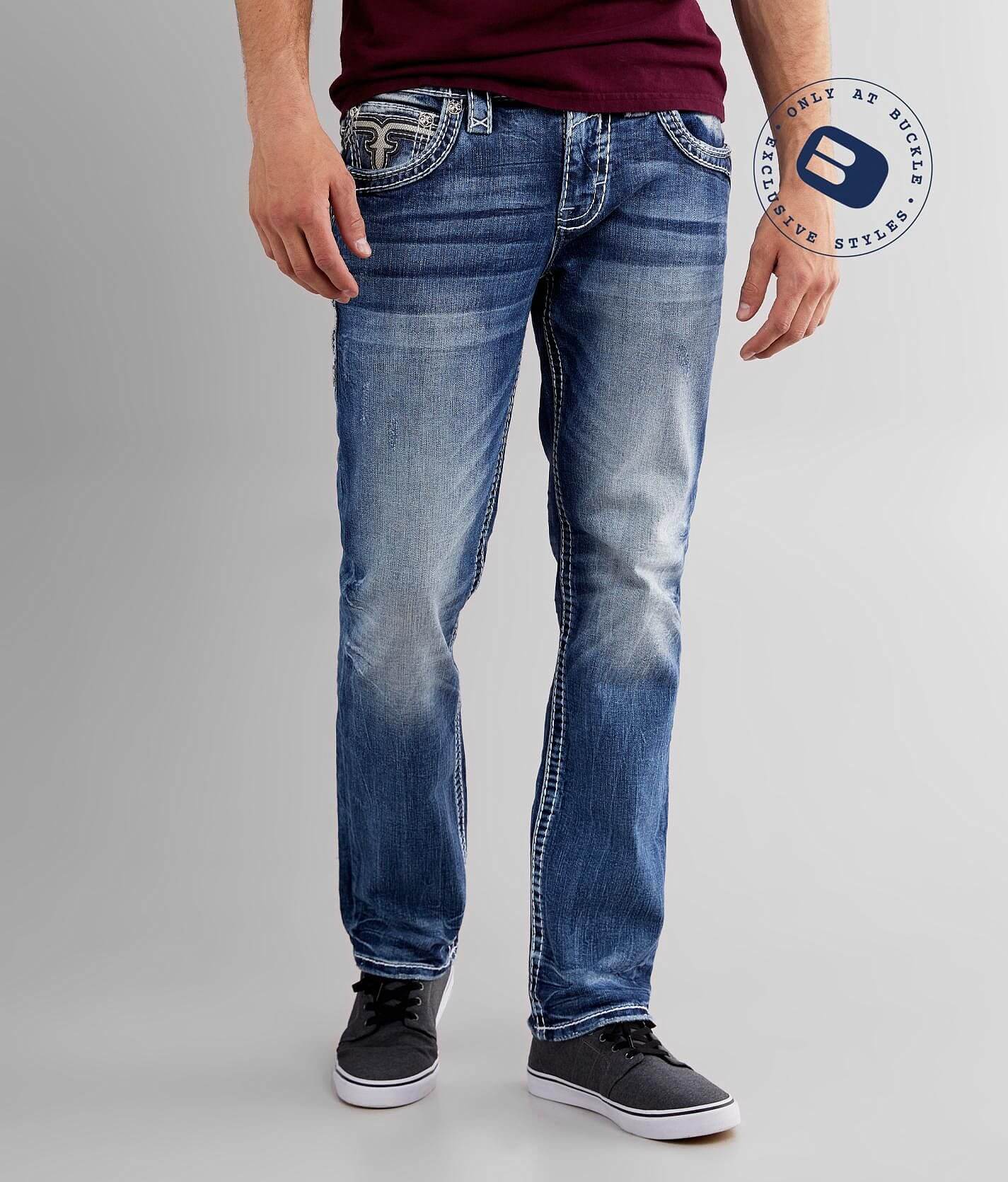 Rock Revival Aquatic Straight Stretch Jean - Men display picture 1