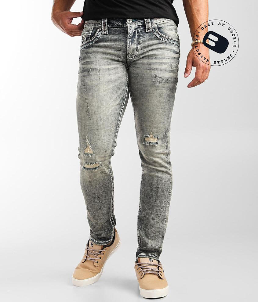 Rock Revival Quency Slim Taper Stretch Jean front view