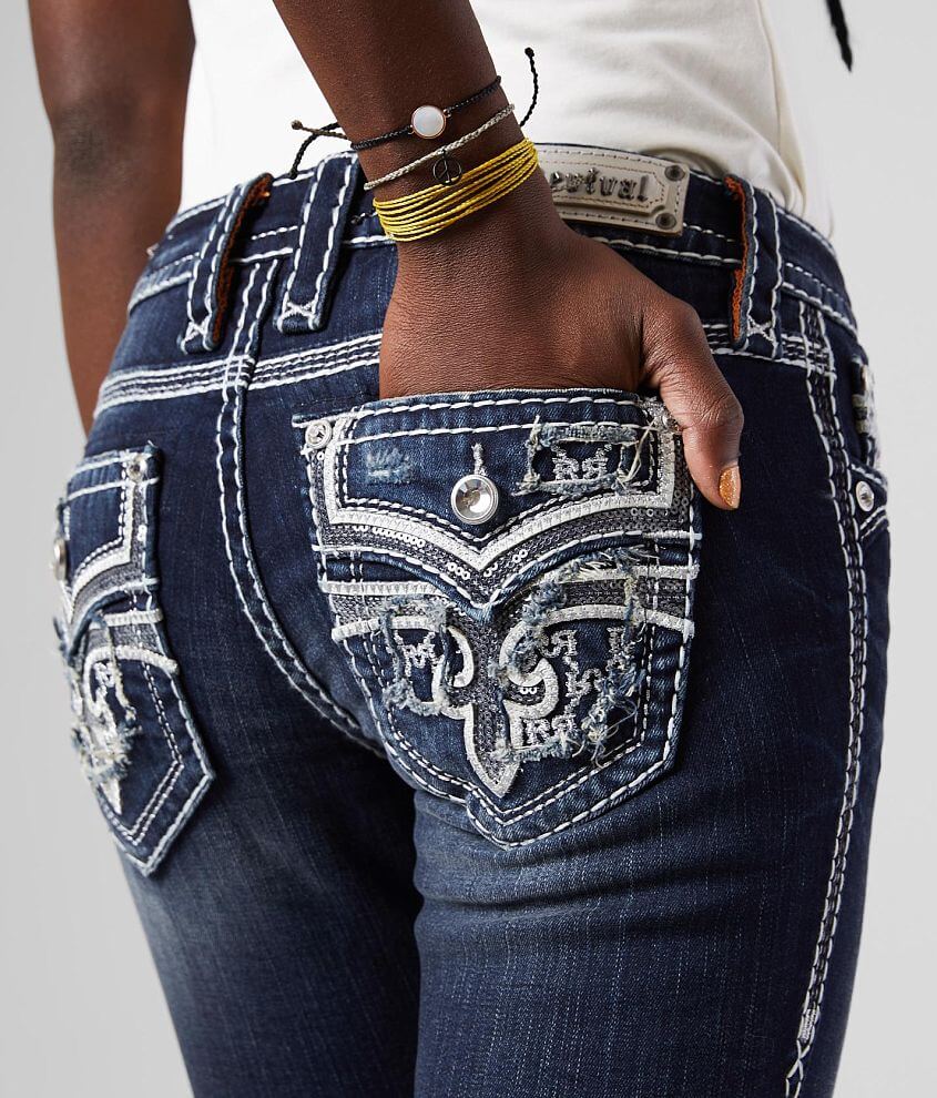 Rock Revival Celinda Straight Stretch Cuffed Jean front view