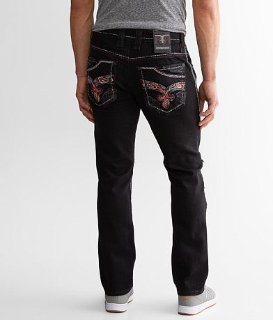 Rock Revival Lucian Straight Stretch Jean BACK