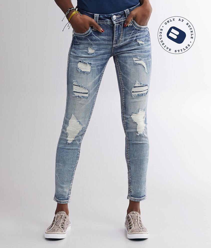 Rock Revival Vien Mid-Rise Ankle Skinny Jean front view