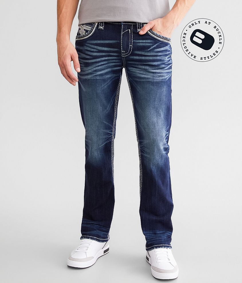 Rock Revival Mens Jeans in Style Brave straight –