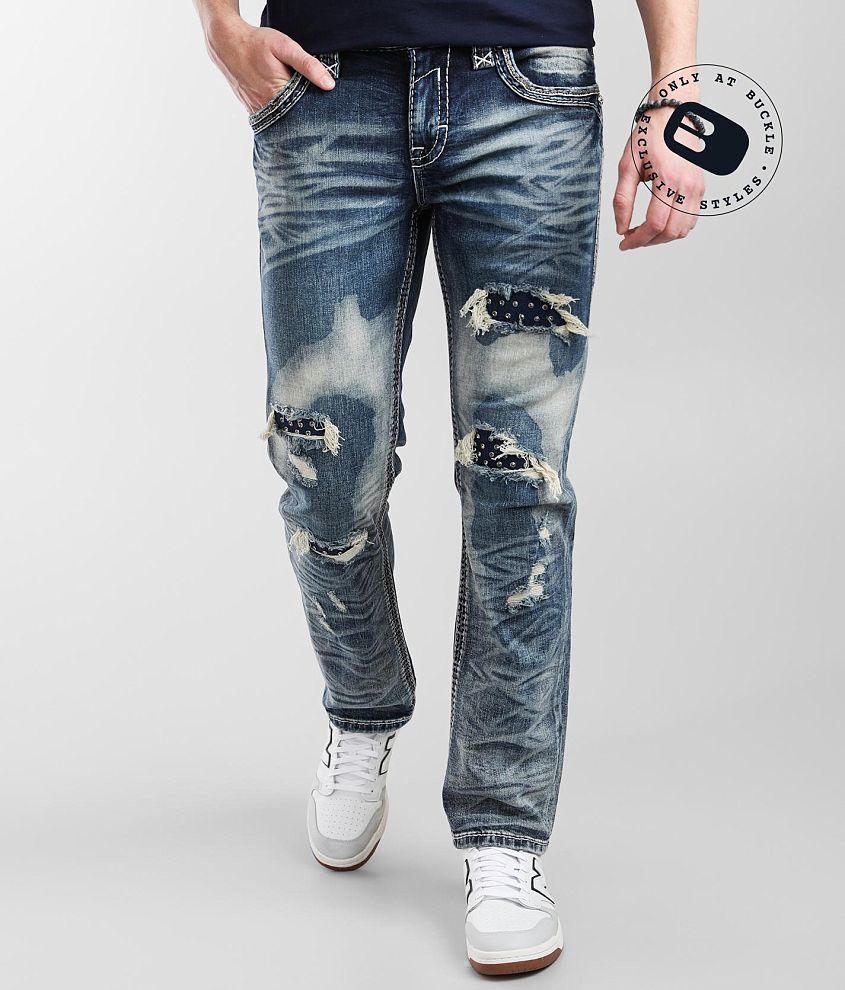 Rock Revival Kidd Straight Stretch Jean front view