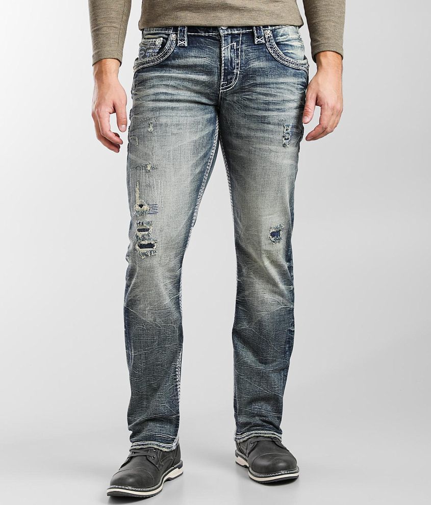 Rock Revival Keary Straight Stretch Jean - Men's Jeans in Keary J202 ...