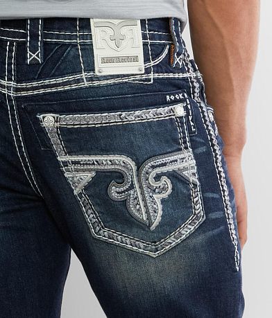 Rock Revival Robin Straight Stretch Jean back pocket view