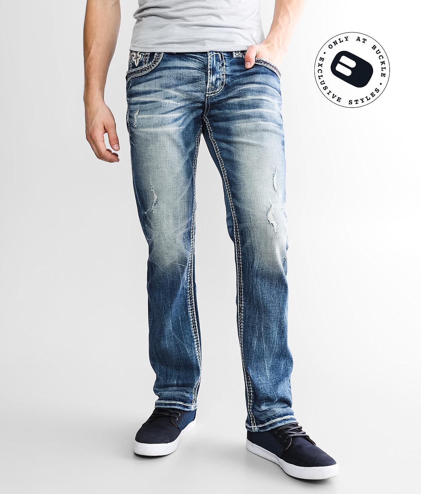 Rock revival hot sale mens jeans buckle