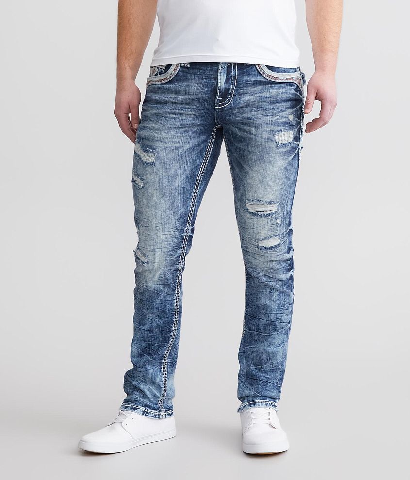 Rock Revival Niall Alternative Straight Stretch Jean front view
