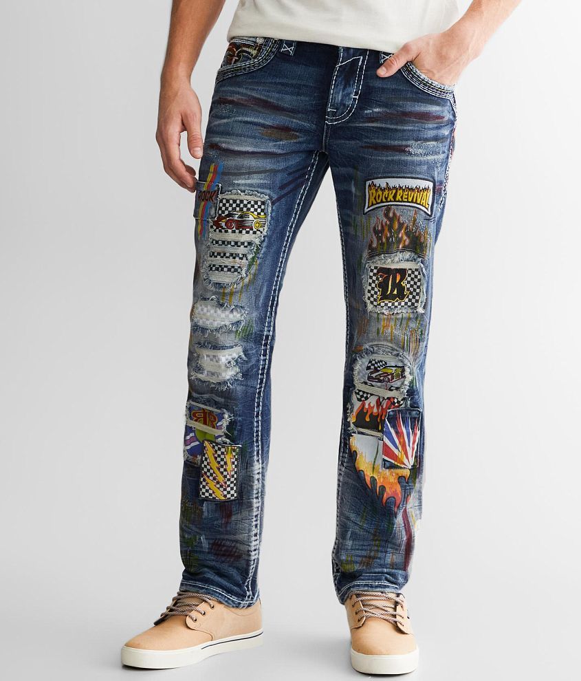 Rock Revival Denny Straight Stretch Jean front view