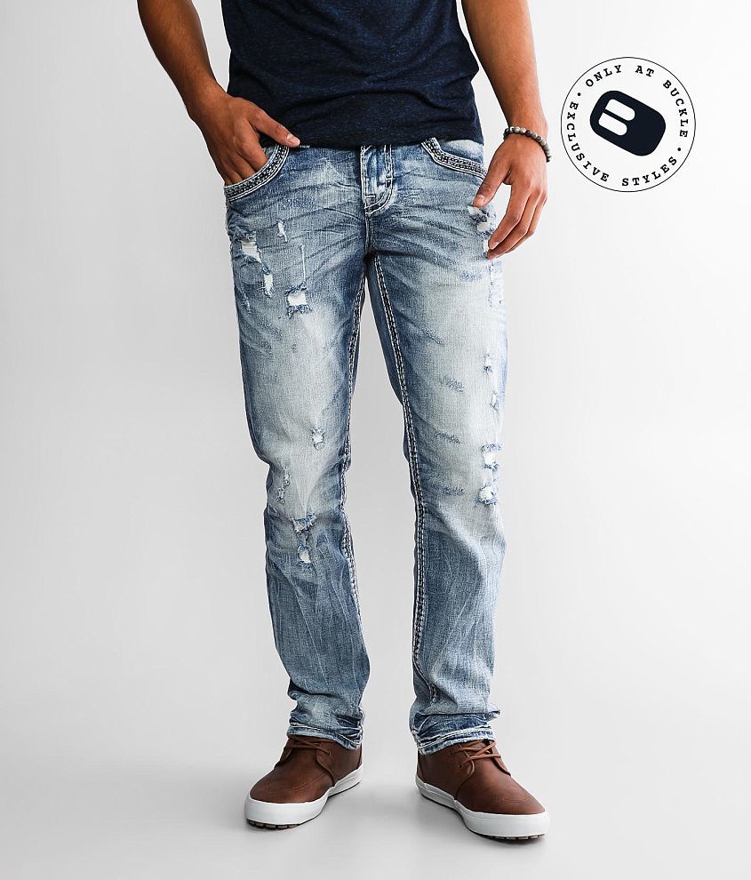 Rock Revival Herb Straight Stretch Jean front view