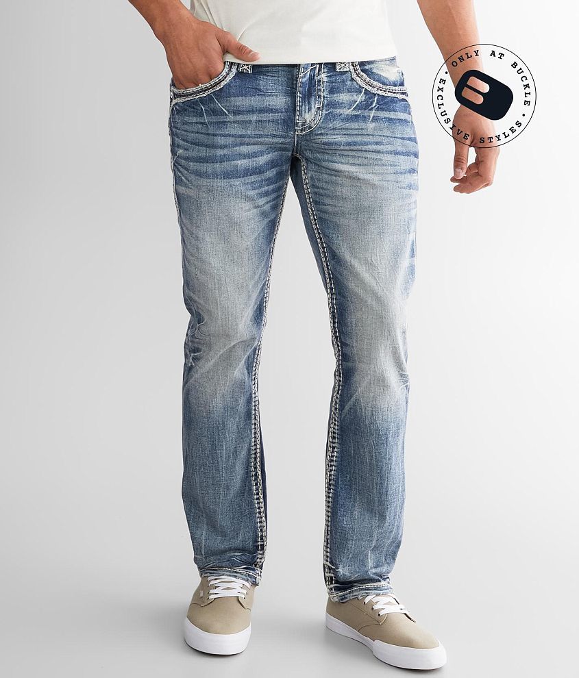 Rock Revival Raien Straight Stretch Jean - Men's Jeans in Raien J200 ...