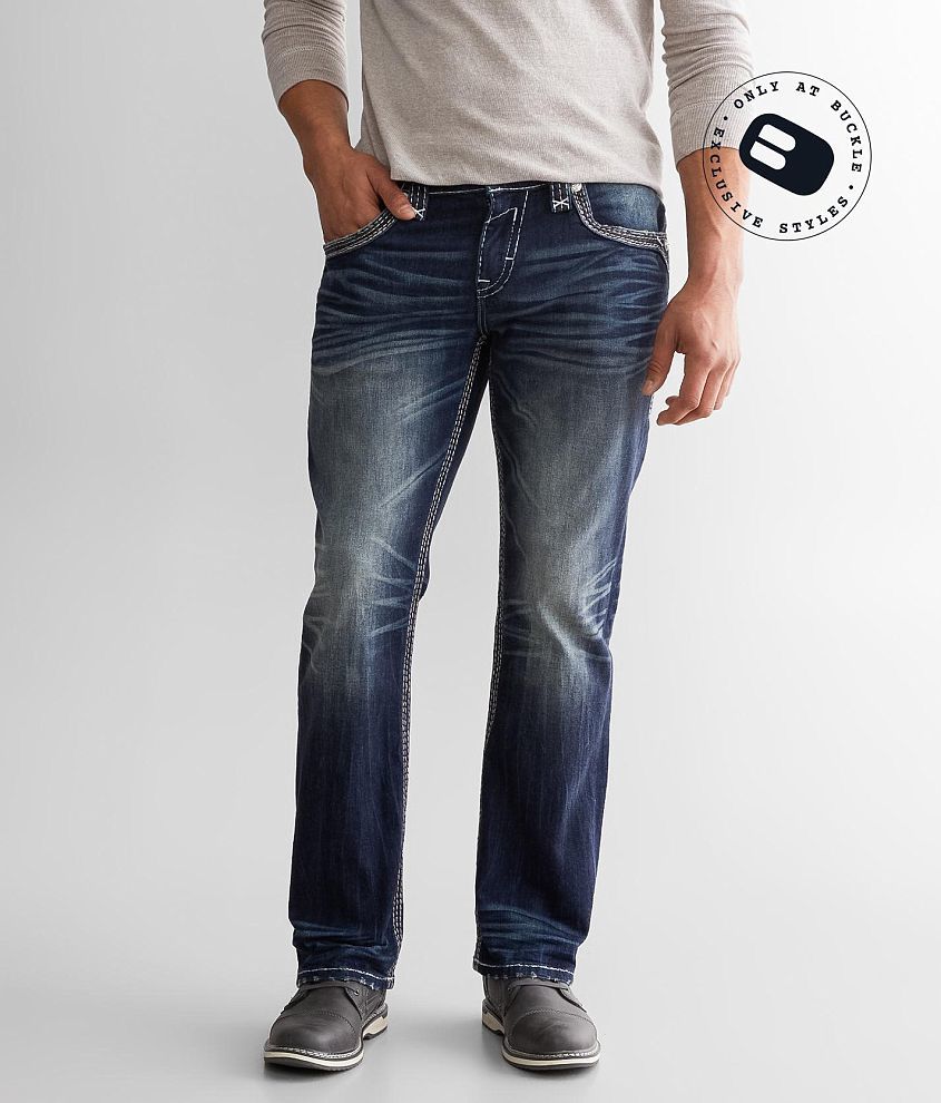 Rock Revival Brayen Straight Stretch Jean - Men's Jeans in Brayen