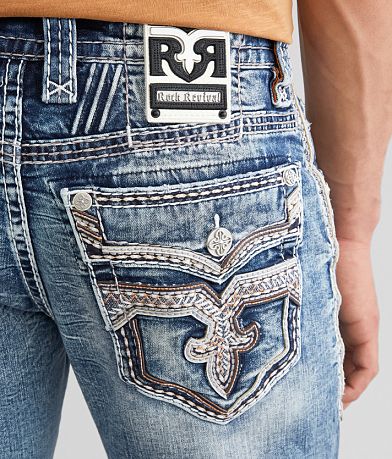 Rock Revival Aditya Boot Stretch Jean back pocket view