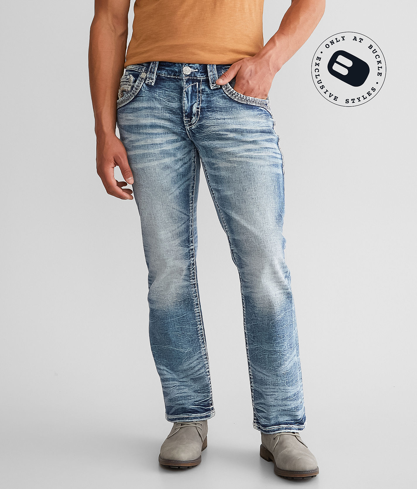 Rock Revival Aditya Boot Stretch Jean - Men's Jeans in