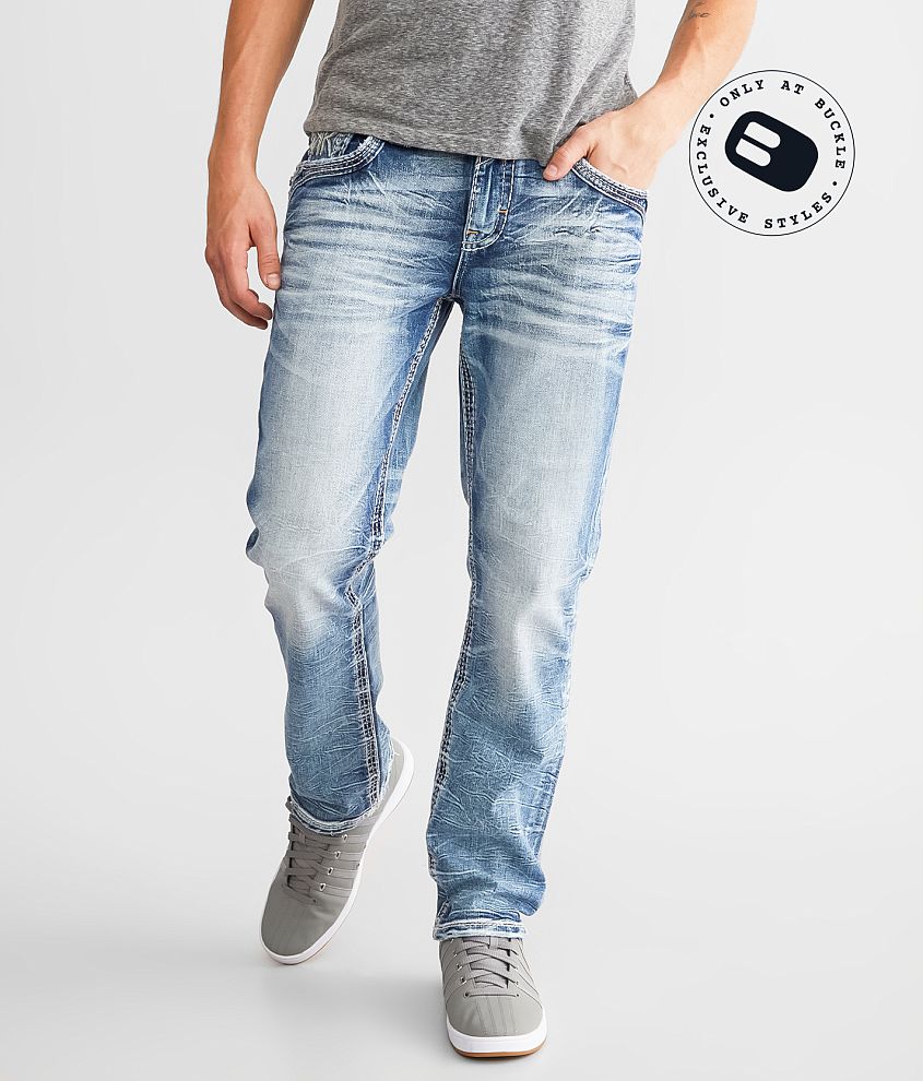 Rock Revival Mens Jeans in Style Brave straight –