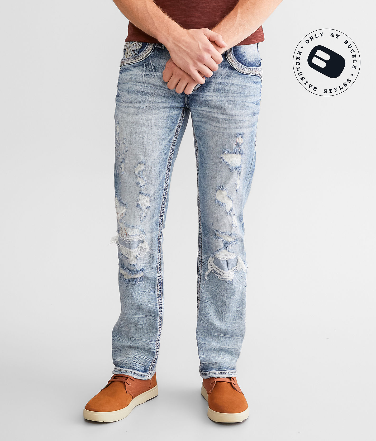 Rock Revival Jimmie Straight Stretch Jean - Men's Jeans in Jimmie