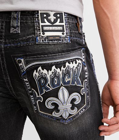 Rock Revival Jevvin Straight Stretch Jean back pocket view