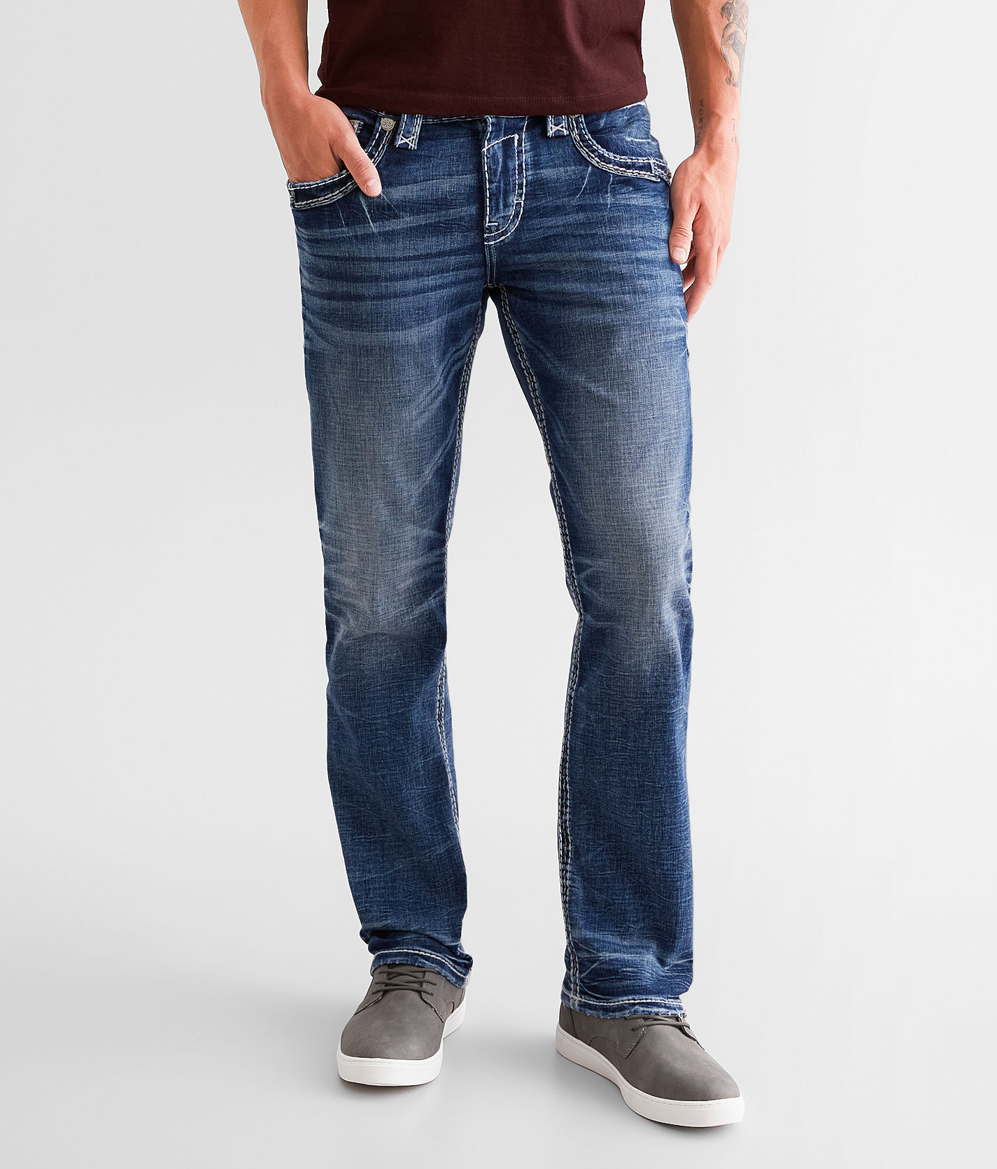 Rock Revival Daxton Straight Stretch Jean - Men's Jeans in Daxton