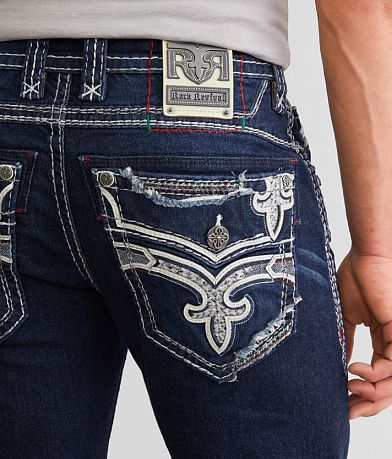 Rock Revival Glynn Straight Stretch Jean back pocket view