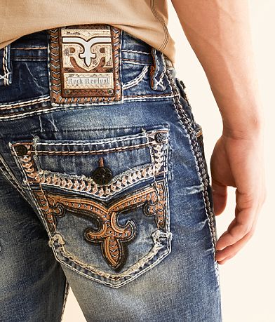 Rock Revival Jaydy Straight Stretch Jean back pocket view