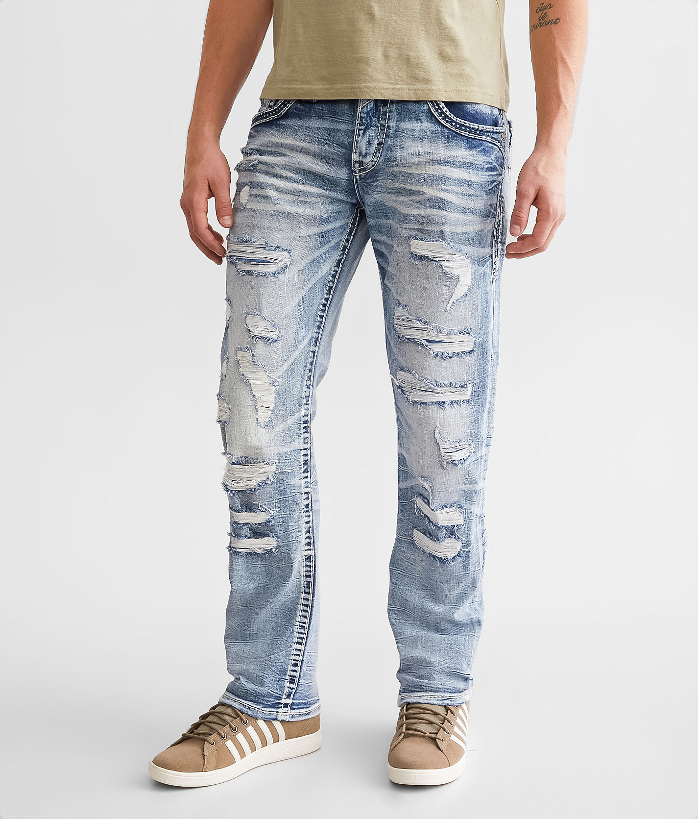 Rock Revival Dustin Straight Stretch Jean - Men's Jeans in Dustin