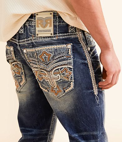 Rock Revival Chason Boot Stretch Jean back pocket view