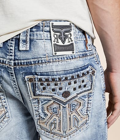 Rock Revival Marcelo Boot Stretch Jean back pocket view