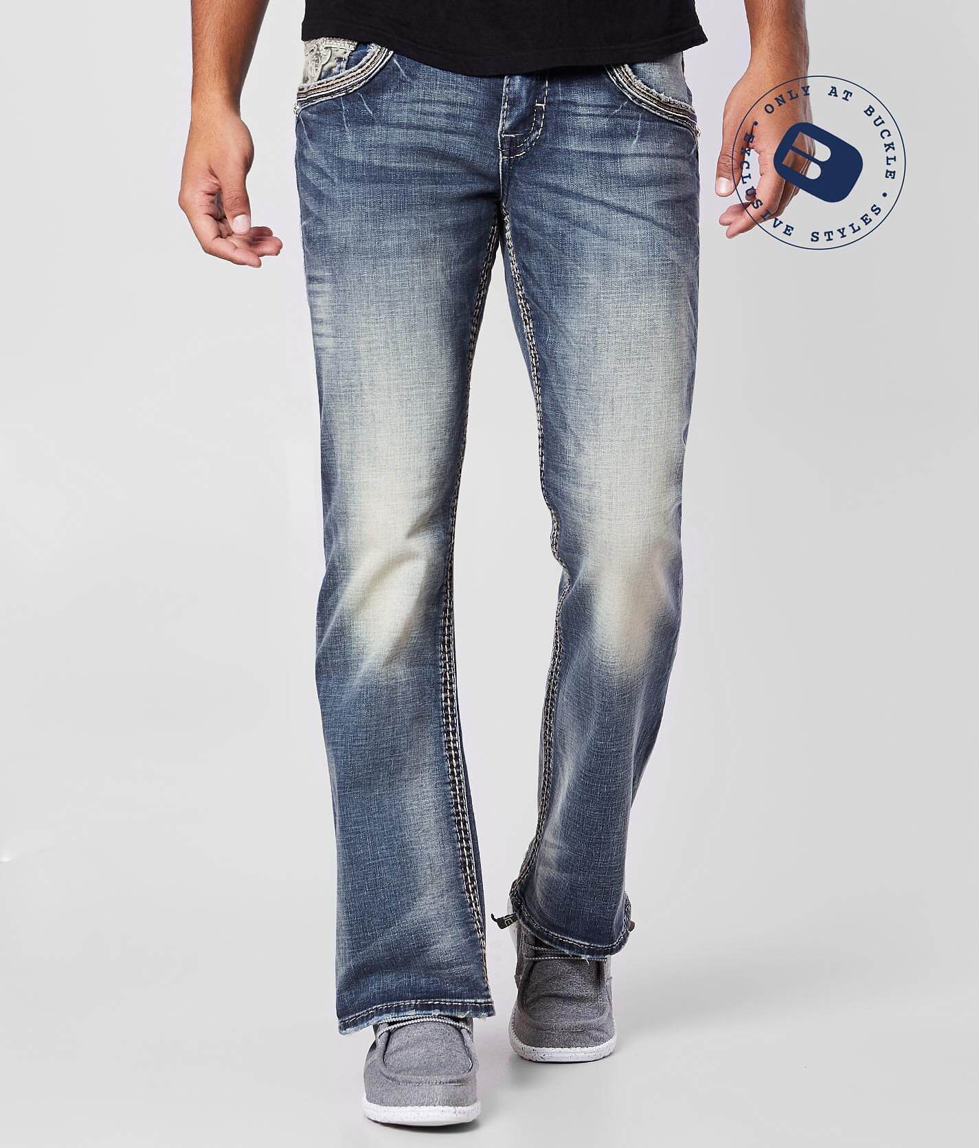 rock revival jeans with cowboy boots
