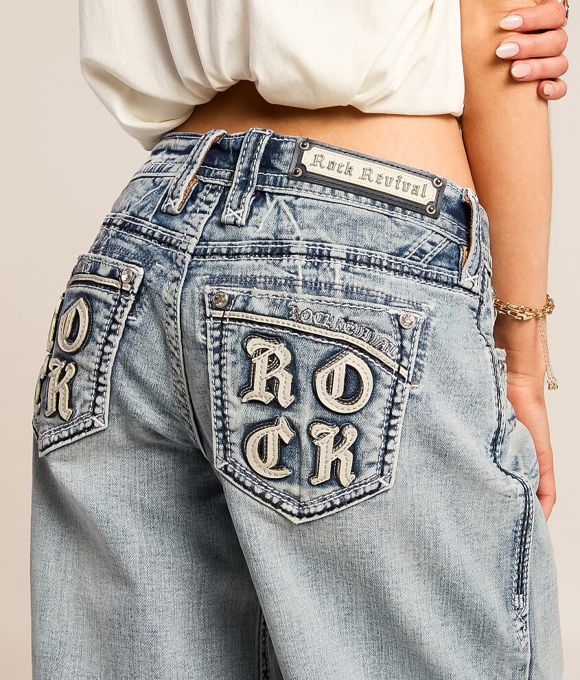 Alora Wide Leg Baggy Stretch Jean