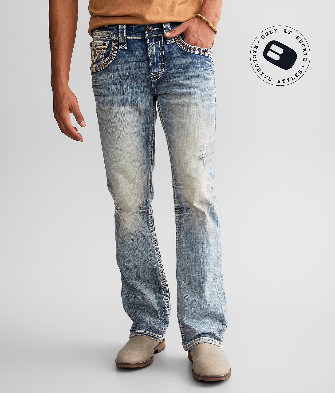 rock revival bootcut jeans for men