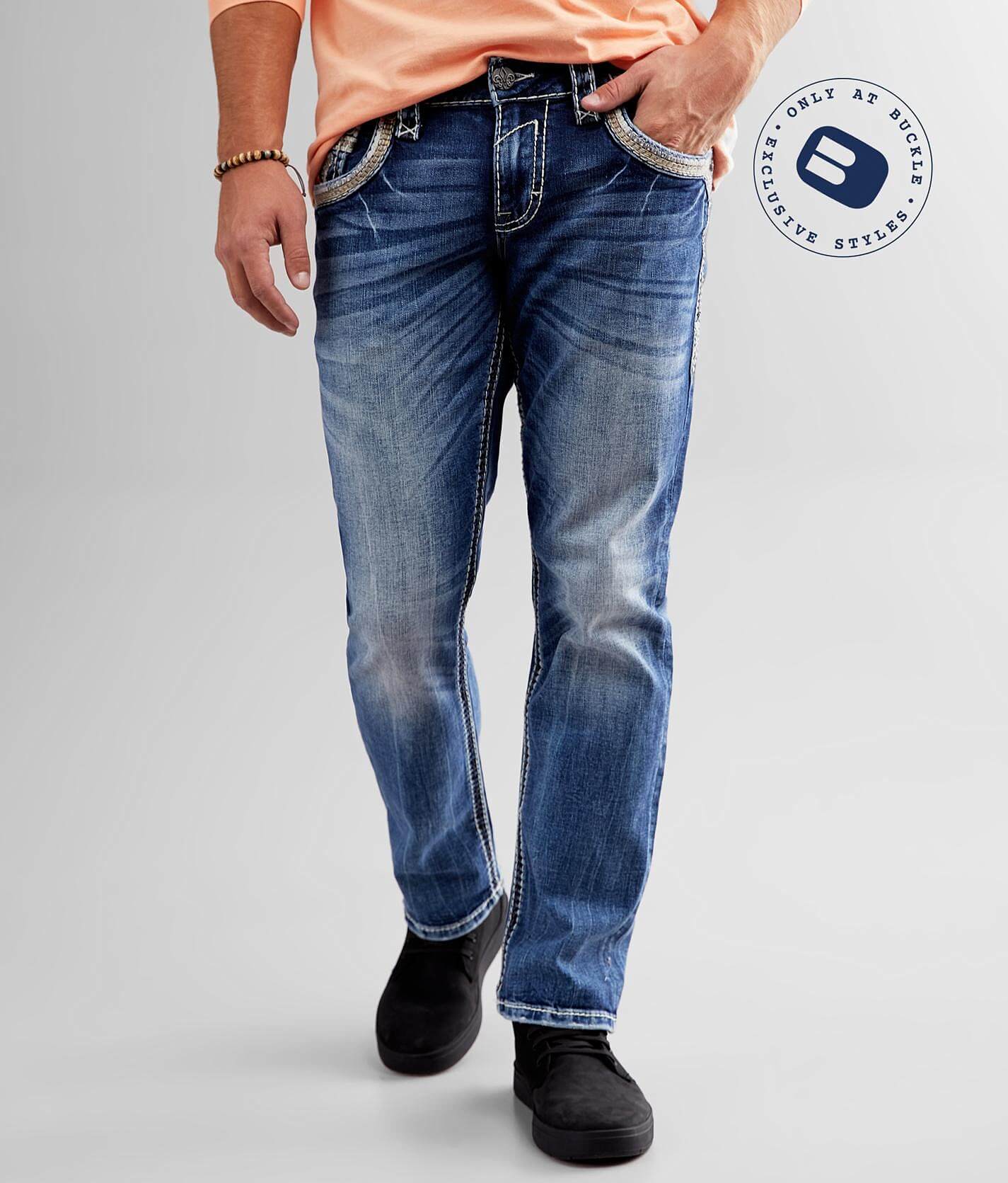 rock revival mens denim jeans