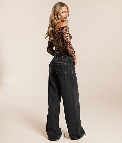 Rock Revival Titania Wide Leg Baggy Stretch Jean front view