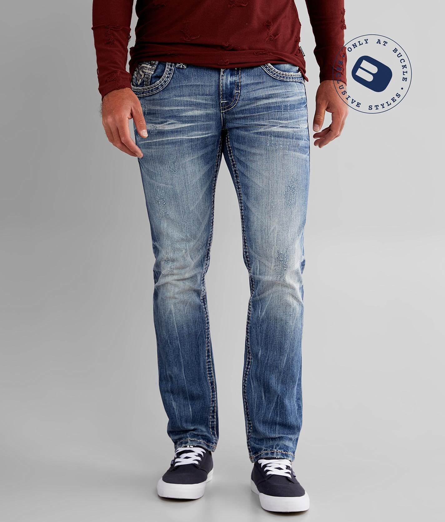rock revival mens jeans slim straight