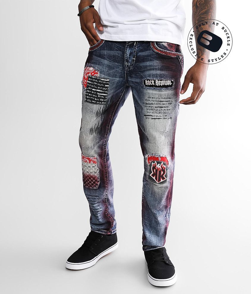 Rock Revival Jasper Slim Taper Stretch Jean front view