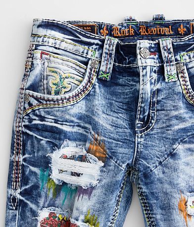 Rock Revival Jaser Slim Straight Stretch Jean - Men's Jeans in Jaser ...