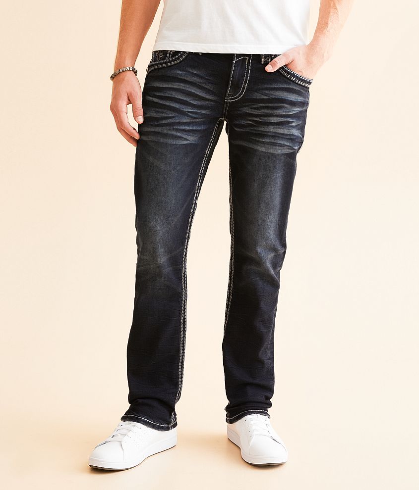 Rock Revival Johnnie Slim Straight Stretch Jean front view