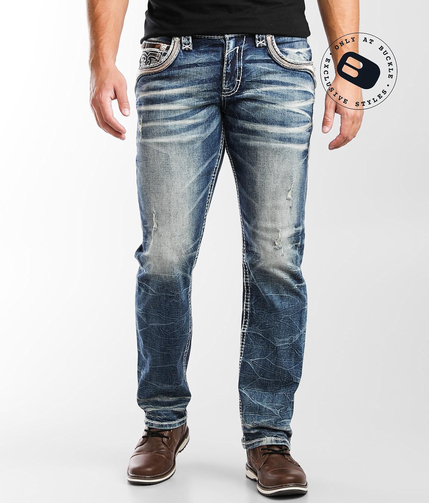 Rock Revival Zinfandel Relaxed Taper Stretch Jean - Men's Jeans in