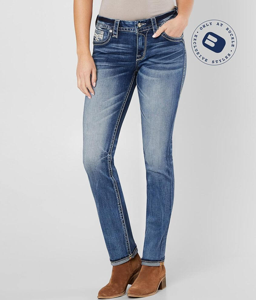 Rock Revival Mertie Easy Straight Stretch Jean front view