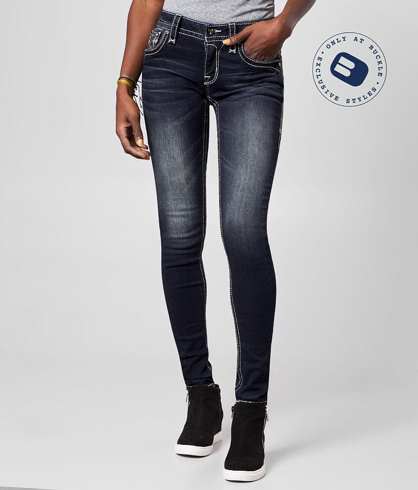 Rock Revival Oliana Mid-Rise Skinny Stretch Jean front view