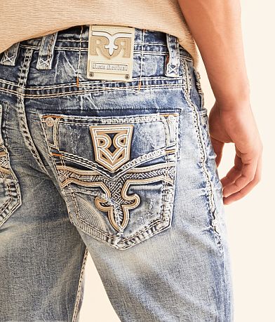 Rock Revival Emiliano Boot Stretch Jean back pocket view