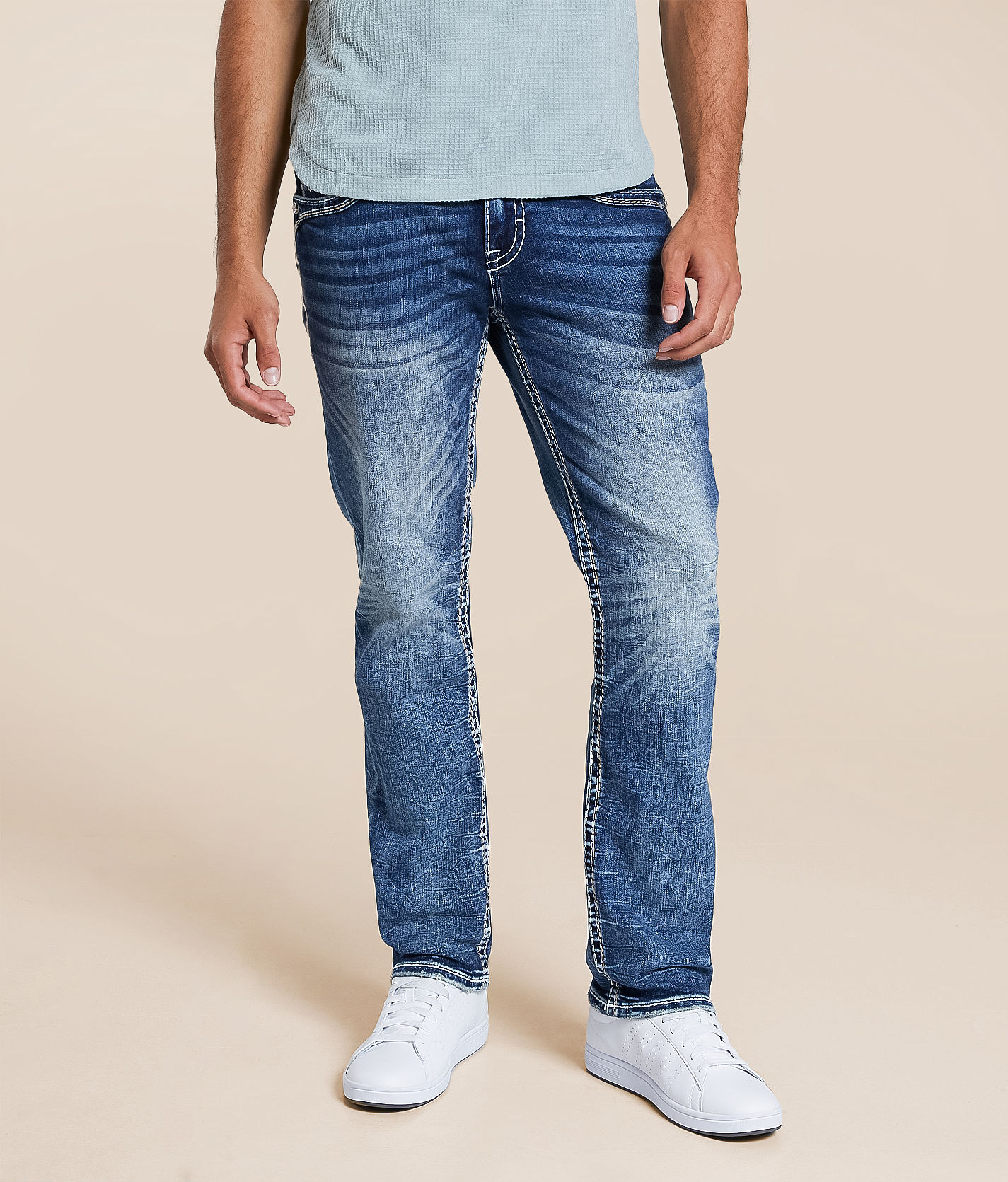 Rock Revival Johnnie Alternative Straight Stretch Jean - Men's