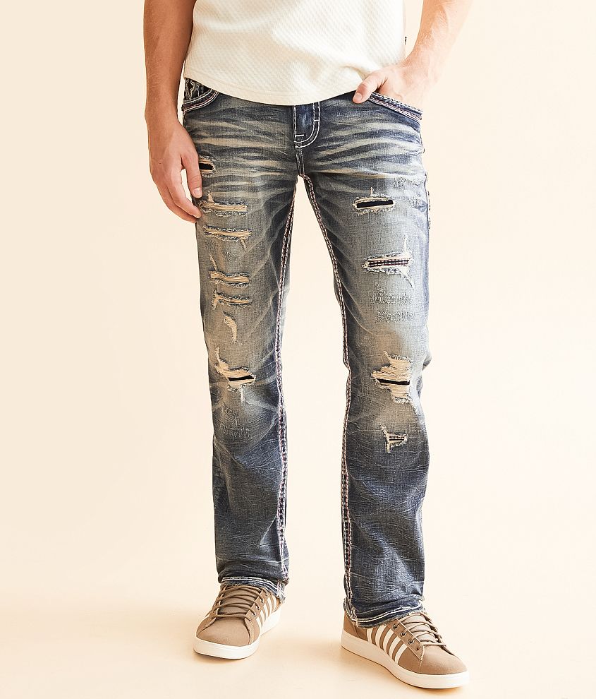 Rock Revival Leland Straight Stretch Jean front view