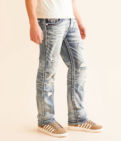 Rock Revival Leonel Straight Stretch Jean full left side view