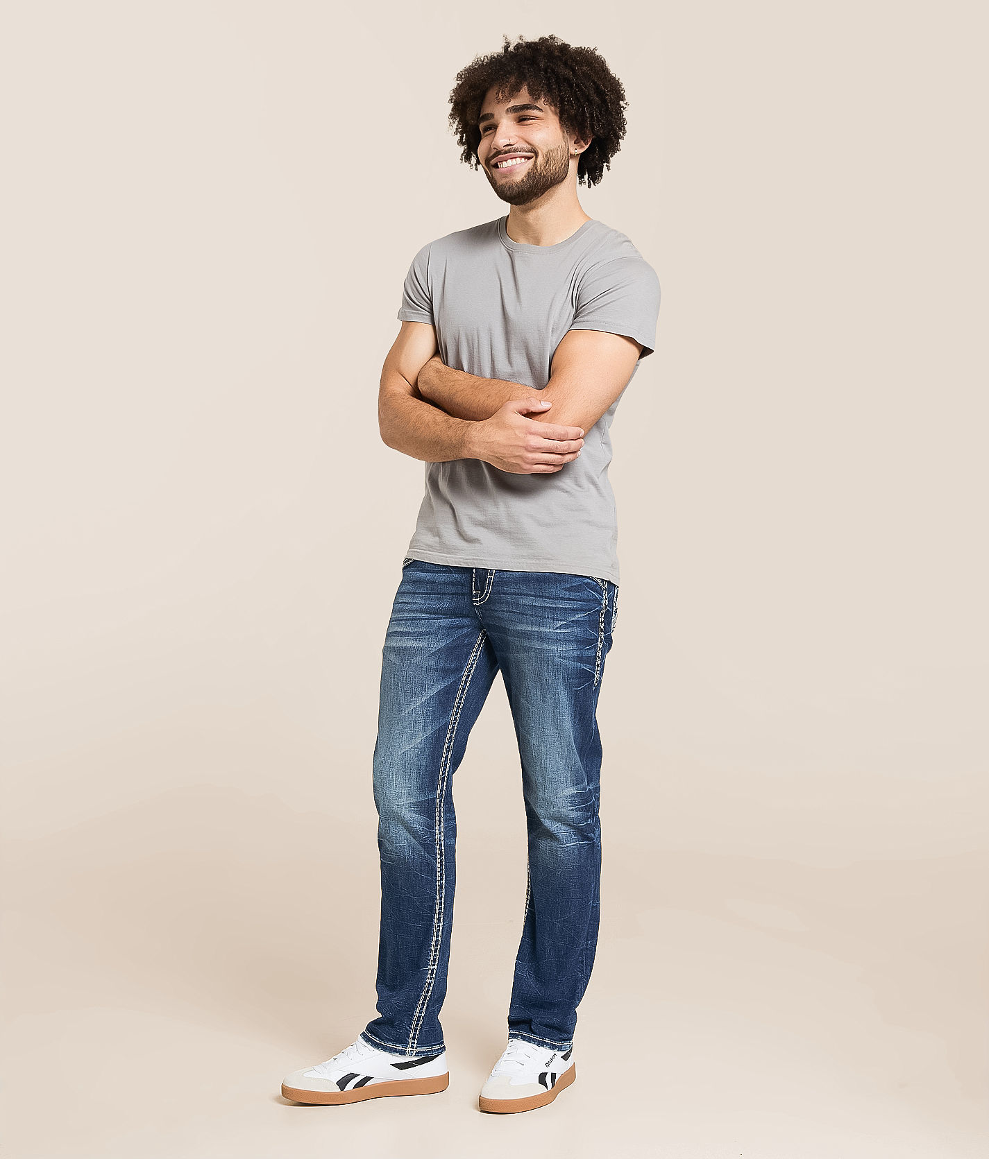 Rock Revival Harman Straight Stretch Jean - Men's Jeans in Harman
