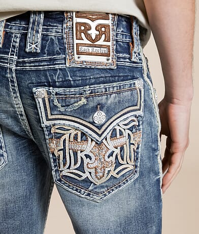 Rock Revival Darryl Straight Stretch Jean back pocket view
