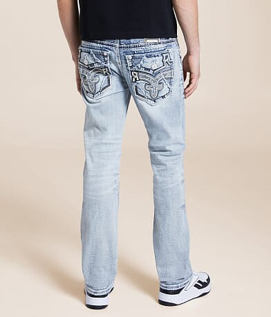 Rock Revival Shane Straight Stretch Jean back view