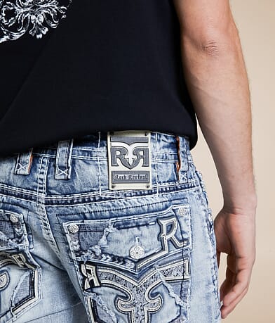 Rock Revival Shane Straight Stretch Jean back pocket view