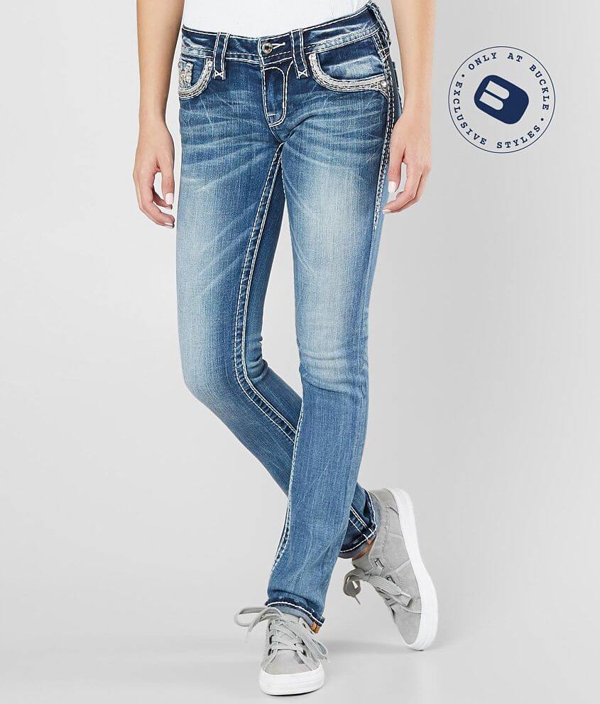Rock Revival Shaylee Straight Stretch Cuffed Jean front view
